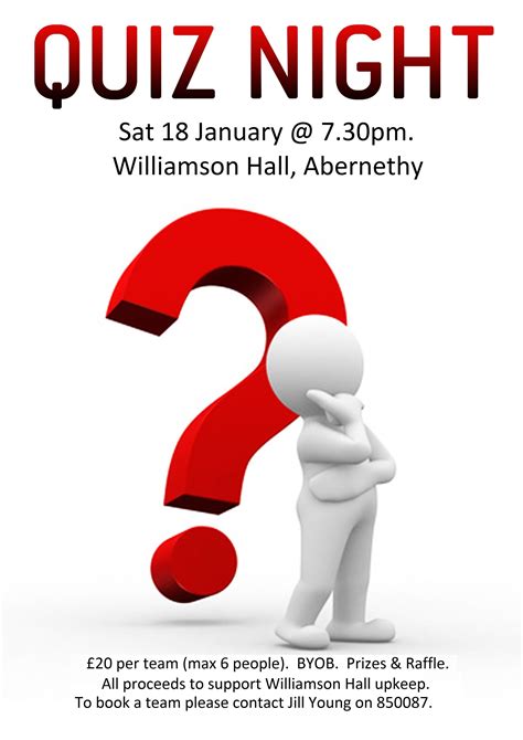 quiz night poster ideas.